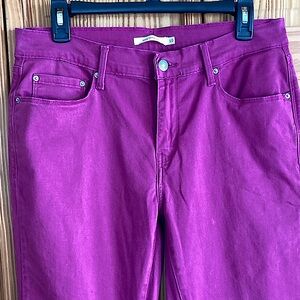 Levi 505 Straight Women's Jeans in Magenta Pink Size  10